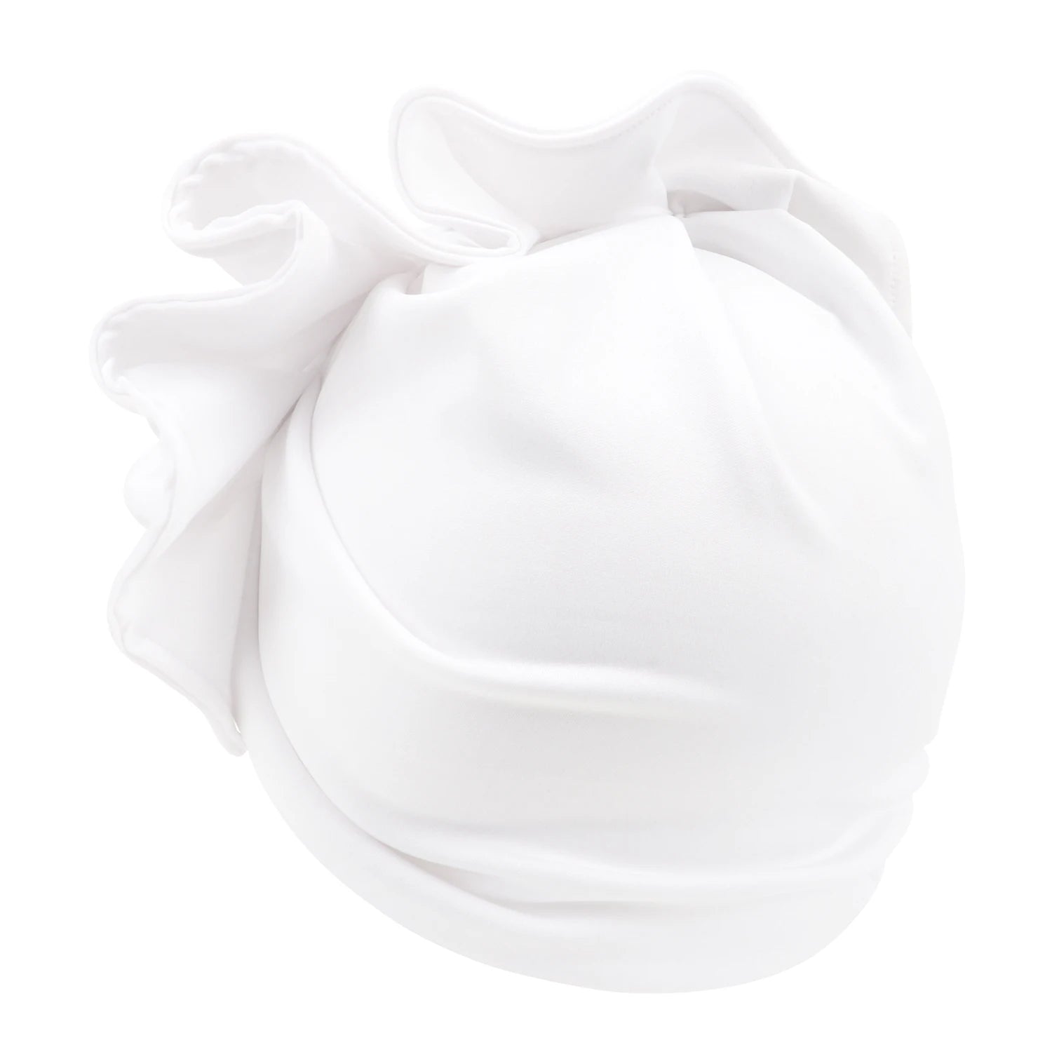 Ruffled Turban Cap for Women