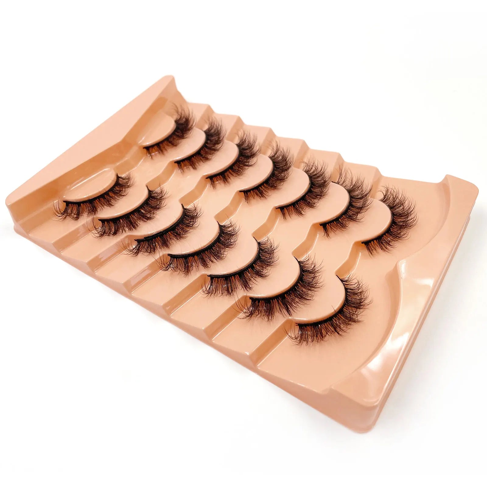 New 7 pairs of thick, 3D simulation mink fur fake eyelashesshort, dramatic fake eyelashes  wholesale full line fake eyelash make