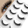 5 Pairs Natural Long False Eyelash Fake Lashes Long Makeup 3d Mink Lashes Extension Eyelash Reusable Mink Eyelashes for Beauty
