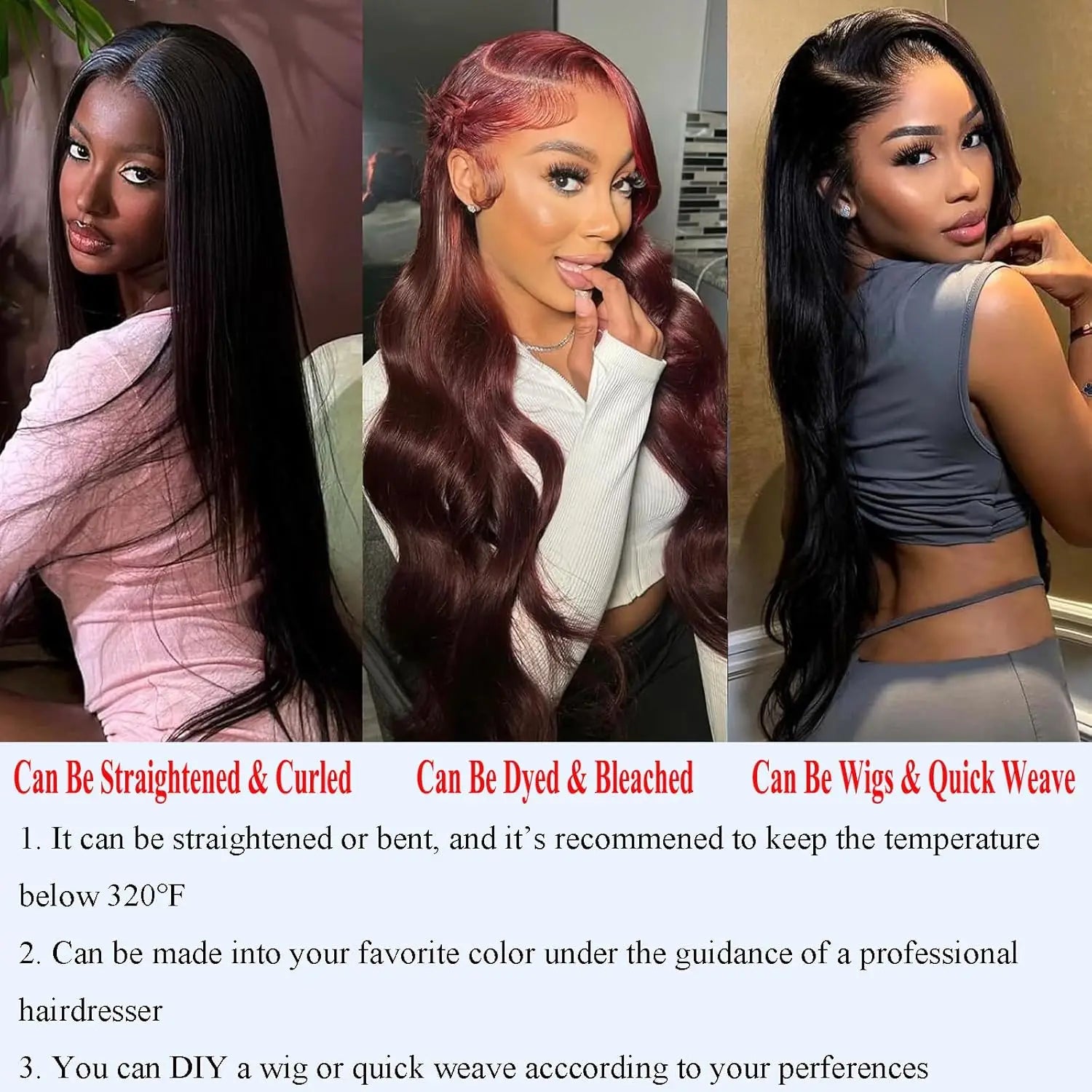 Human Hair Unprocessed Brazilian Virgin Hair Bundles Weave Extensions