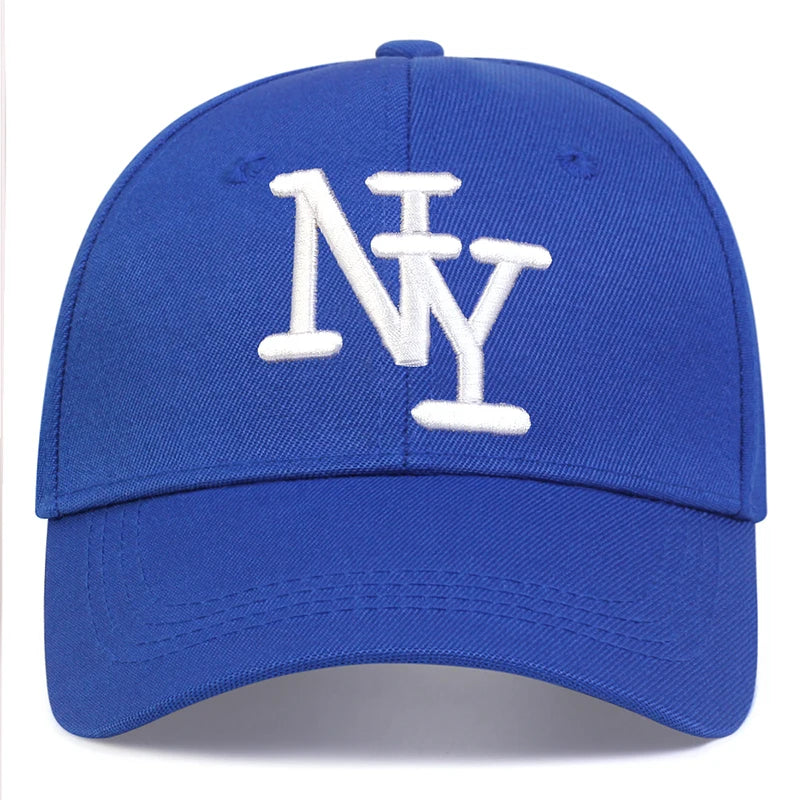 Unisex NY Letter Embroidery Baseball Caps Spring Autumn Outdoor Adjustable Casual Hats Sunscreen Hat