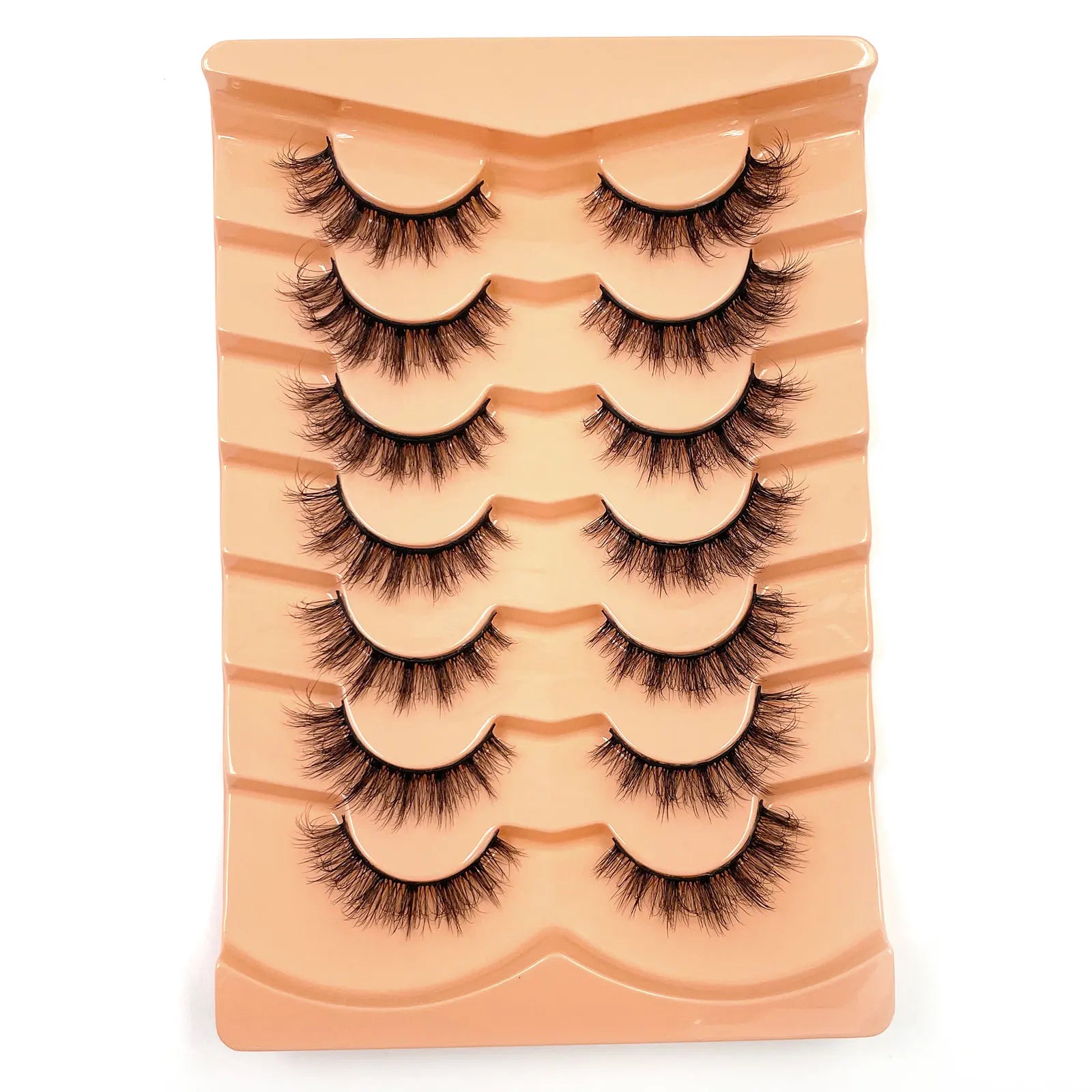 New 7 pairs of thick, 3D simulation mink fur fake eyelashesshort, dramatic fake eyelashes  wholesale full line fake eyelash make