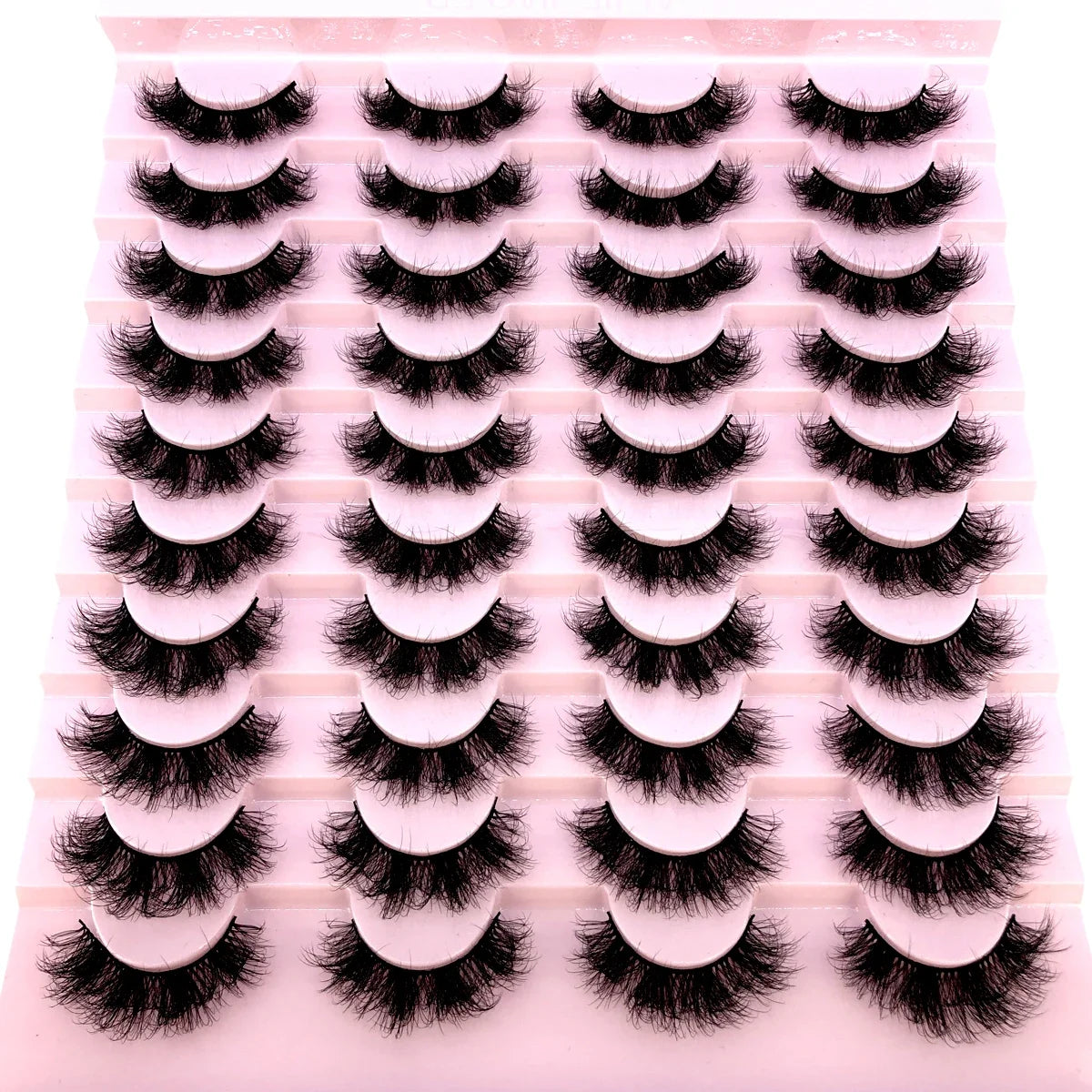 New 20 pairs natural Thick false eyelashes long makeup 6d mink eyelashes eyelash extension mink eyelashes for beauty