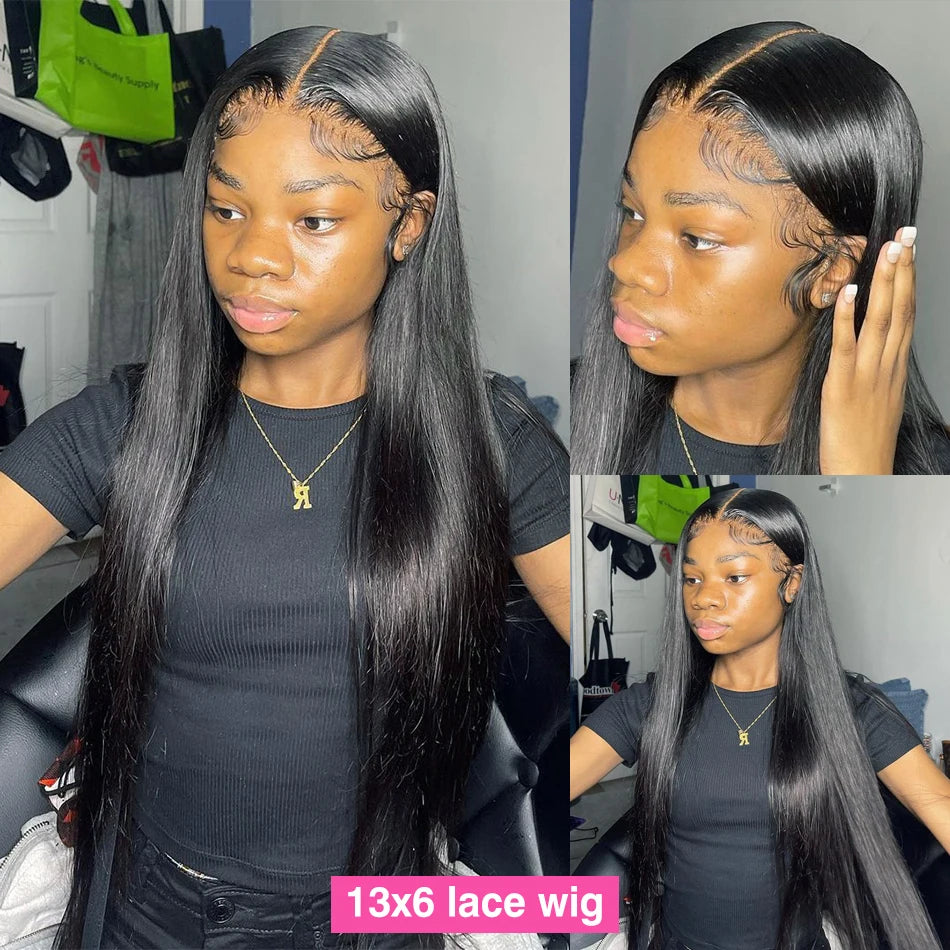 13x6 Bone Straight Lace Front Wig 30 40 Inch Lace Front Human Hair Wigs For Women 13x4 Brazilian Hair Glueless wigs Human Hair