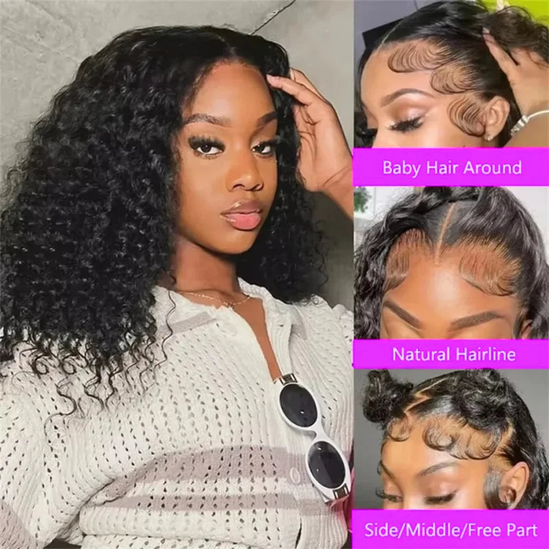 13x4 Lace Frontal Bob Wig 200% Density Virgin Human Hair Wig