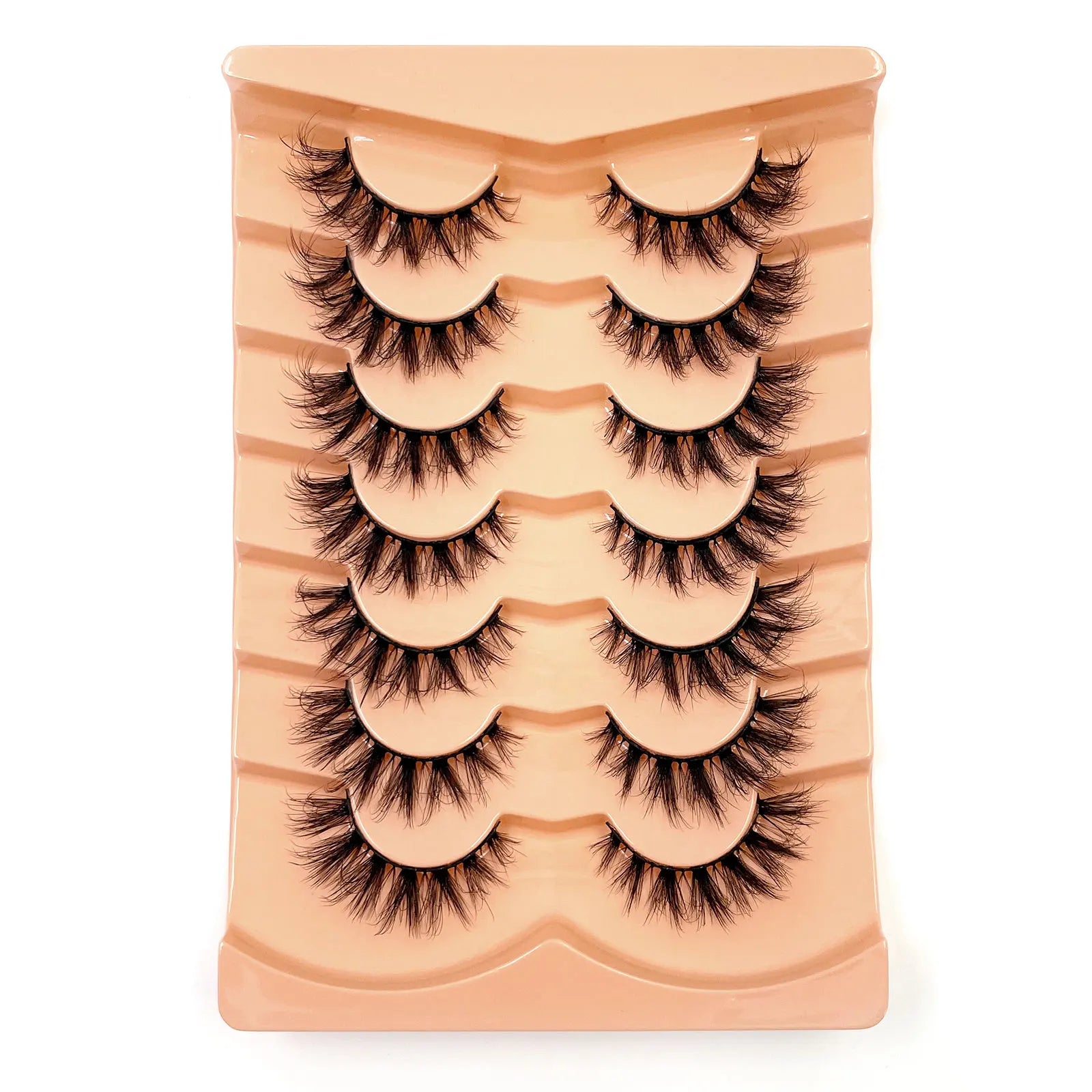 New 7 pairs of thick, 3D simulation mink fur fake eyelashesshort, dramatic fake eyelashes  wholesale full line fake eyelash make