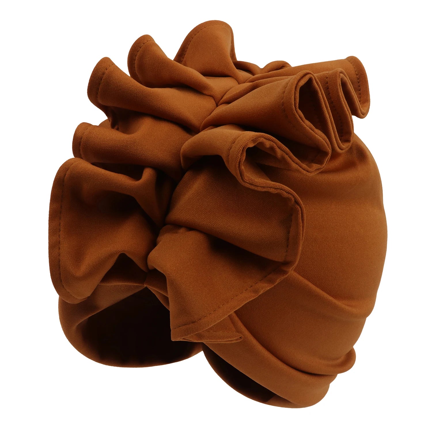 Ruffled Turban Cap for Women