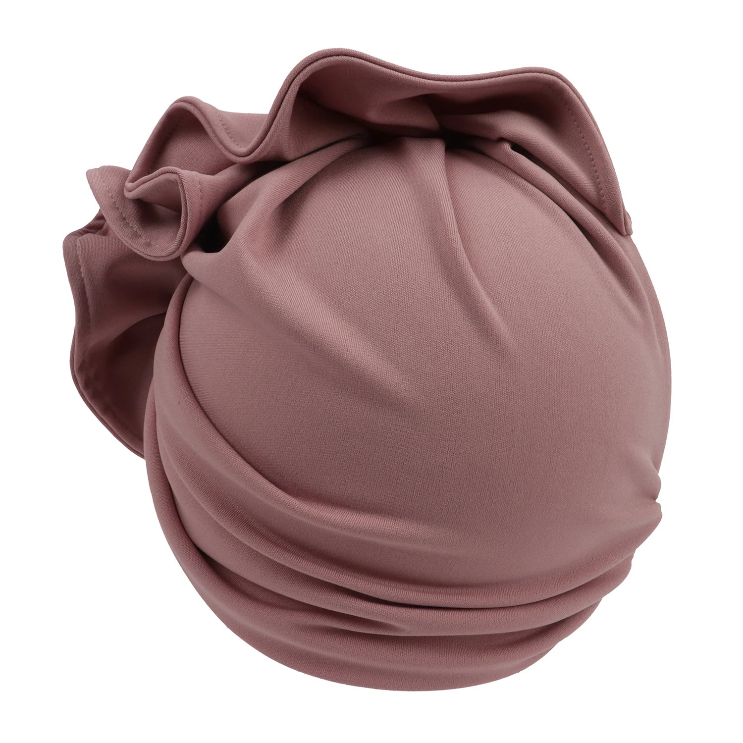 Ruffled Turban Cap for Women