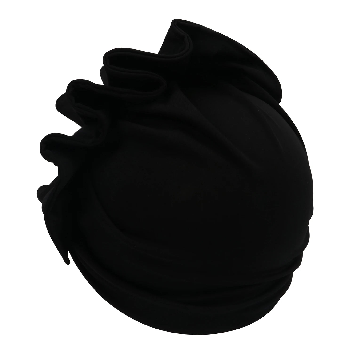 Ruffled Turban Cap for Women