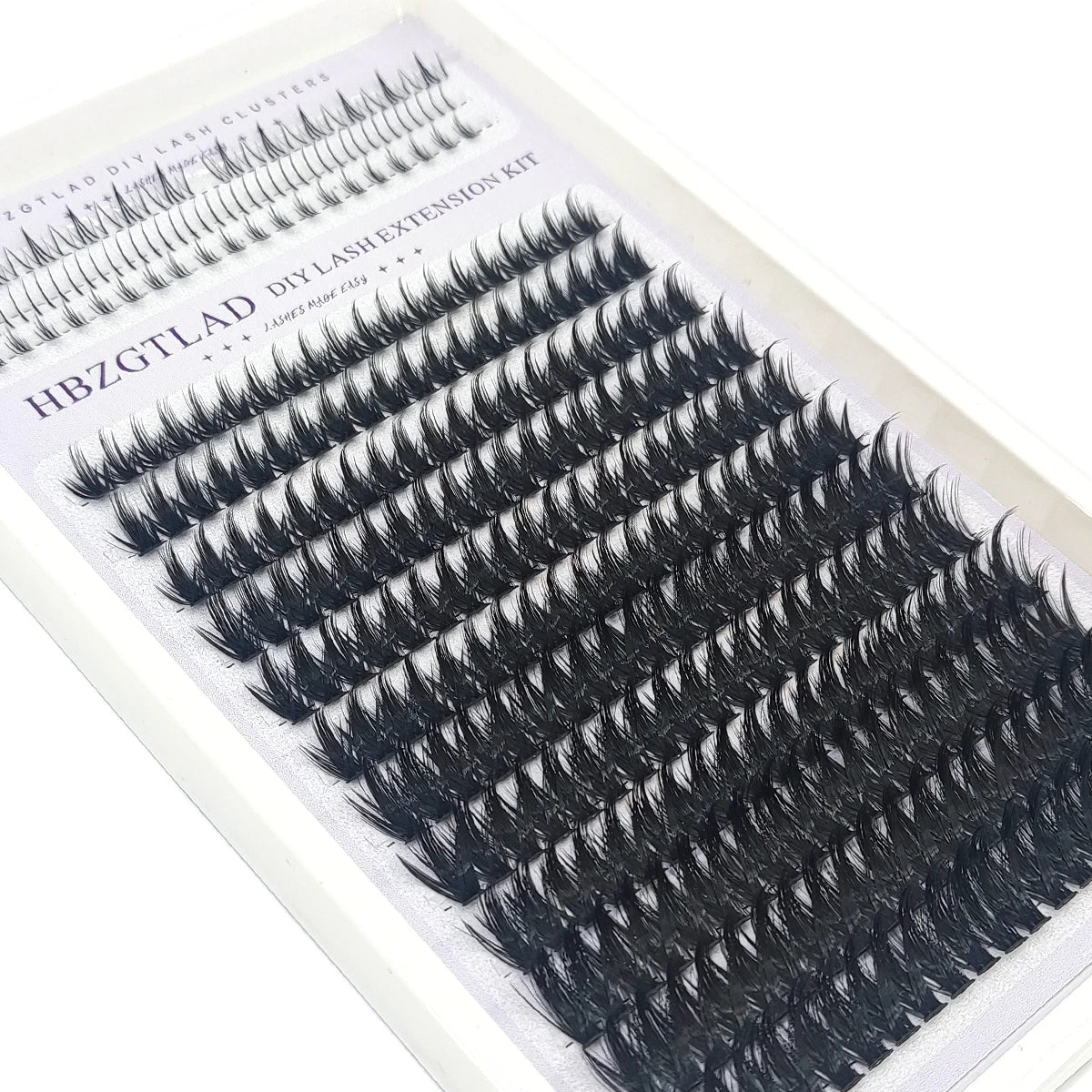 HBZGTLAD Spike eyelash clusters Wispy Cluster eyelash extensions mink strips lower eyelashes fairy hair combinations eyelash clu