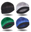 4PCS New Solid Color Wave Cap Men Soft Elastic Breathable Beanie Turban Hat Unisex Night Sleep Headcover Cancer Hair Loss Chemo