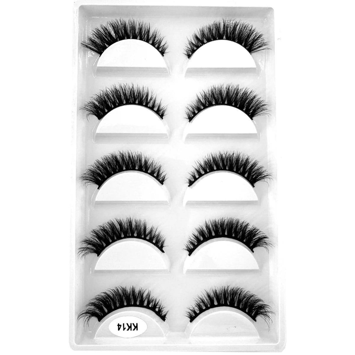 5 Pairs Natural Long False Eyelash Fake Lashes Long Makeup 3d Mink Lashes Extension Eyelash Reusable Mink Eyelashes for Beauty