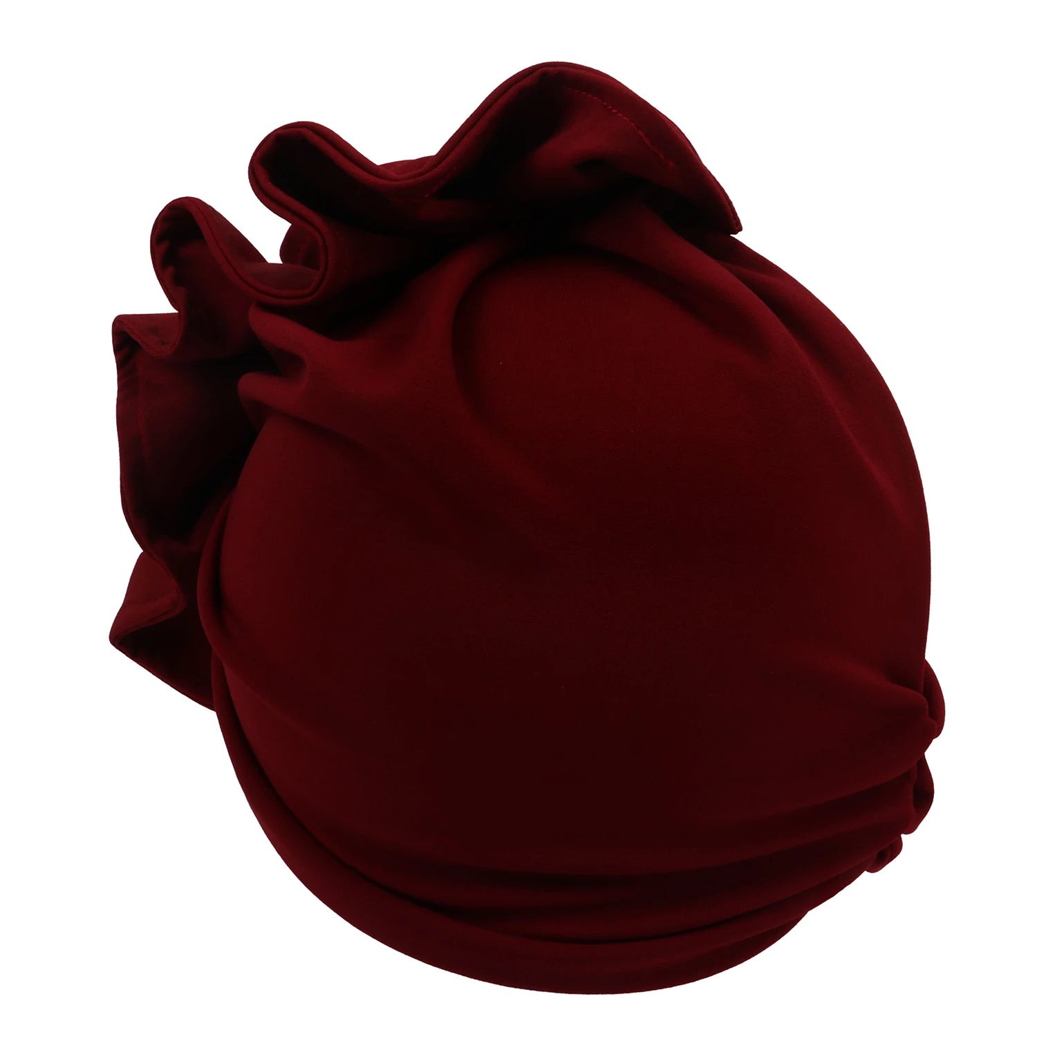 Ruffled Turban Cap for Women