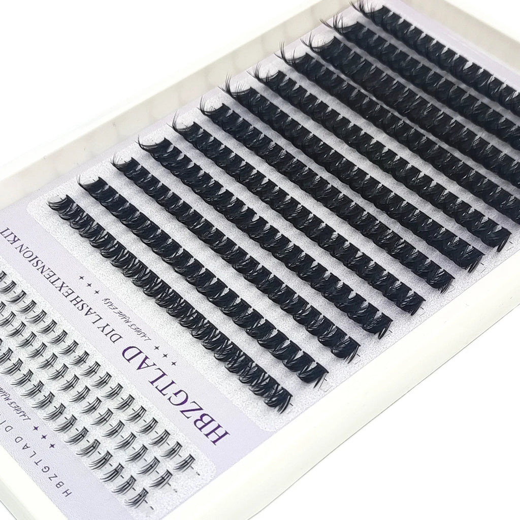 HBZGTLAD Spike eyelash clusters Wispy Cluster eyelash extensions mink strips lower eyelashes fairy hair combinations eyelash clu