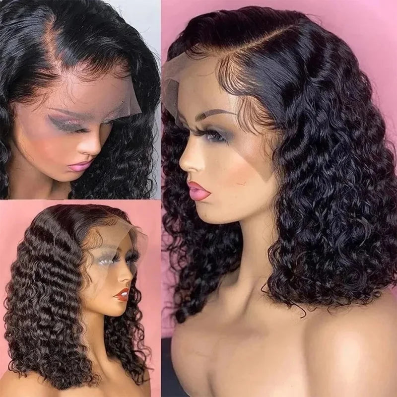 13x4 Lace Frontal Bob Wig 200% Density Virgin Human Hair Wig