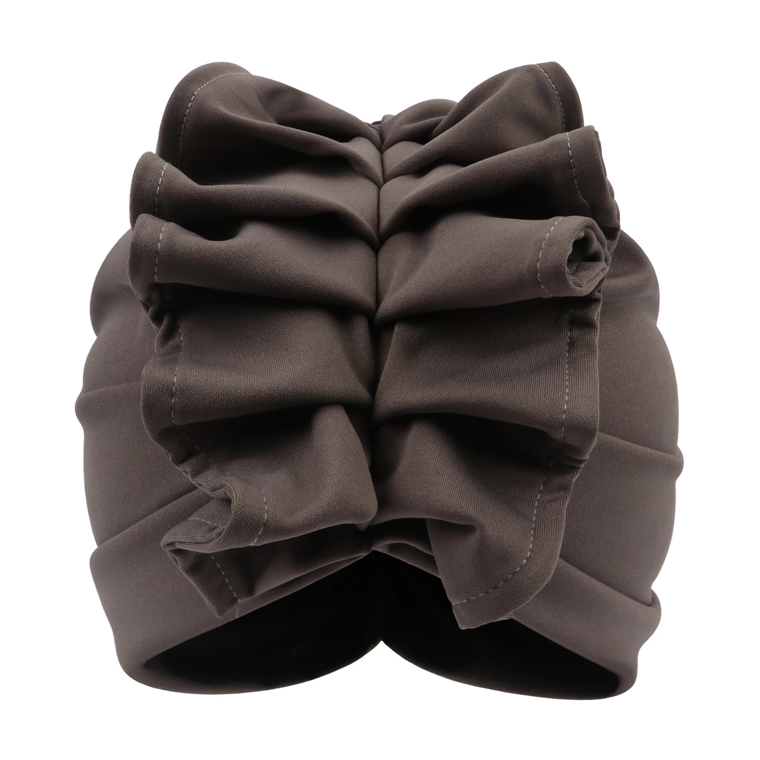 Ruffled Turban Cap for Women