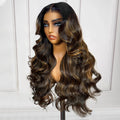 P1B30 Highlight Ombre Body Wave Human Hair Wigs 13X6 Hd Lace Frontal Wig 250 Density Brazilian 13X4 Lace Front Wigs Pre Plucked