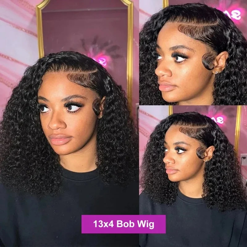 13x4 Lace Frontal Bob Wig 200% Density Virgin Human Hair Wig