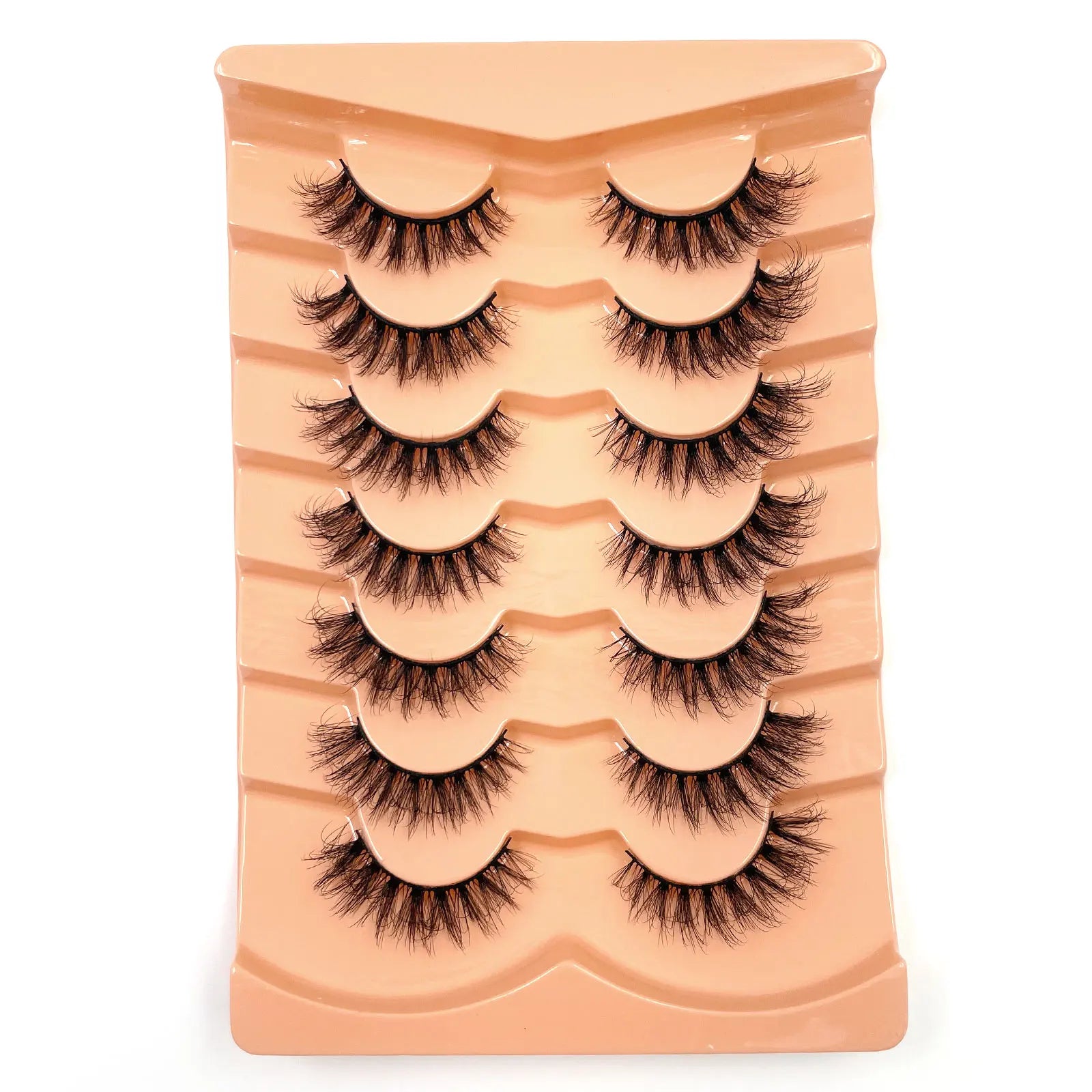 New 7 pairs of thick, 3D simulation mink fur fake eyelashesshort, dramatic fake eyelashes  wholesale full line fake eyelash make
