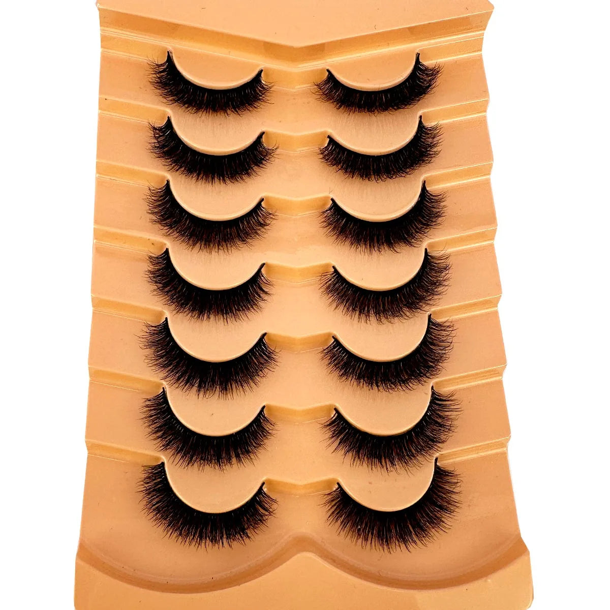 New 7 pairs of thick, 3D simulation mink fur fake eyelashesshort, dramatic fake eyelashes  wholesale full line fake eyelash make