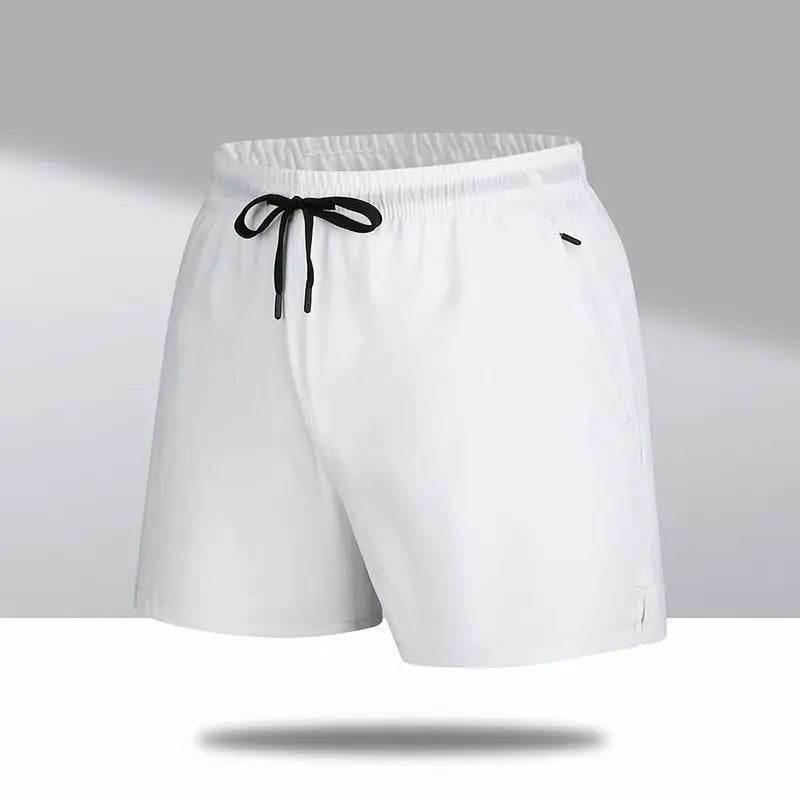New Mens Sports Casual Sweatpants Summer Shorts Pockets Basic Solid Color Lightweight Pants Jogging Beach Shorts Streetwear Men