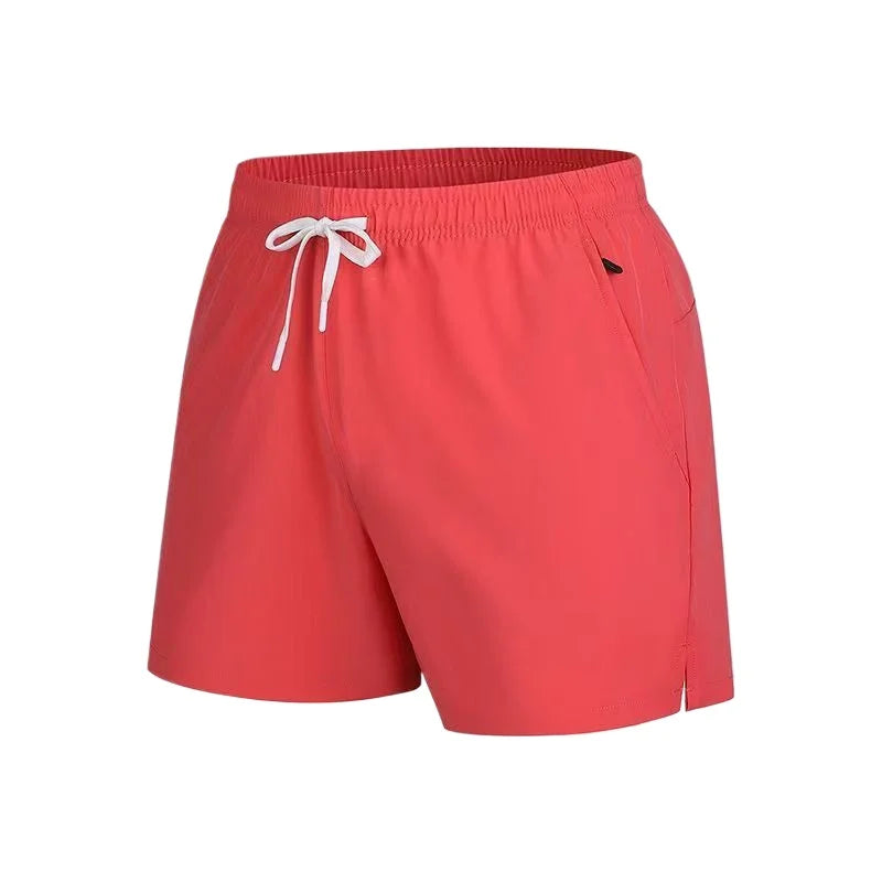New Mens Sports Casual Sweatpants Summer Shorts Pockets Basic Solid Color Lightweight Pants Jogging Beach Shorts Streetwear Men