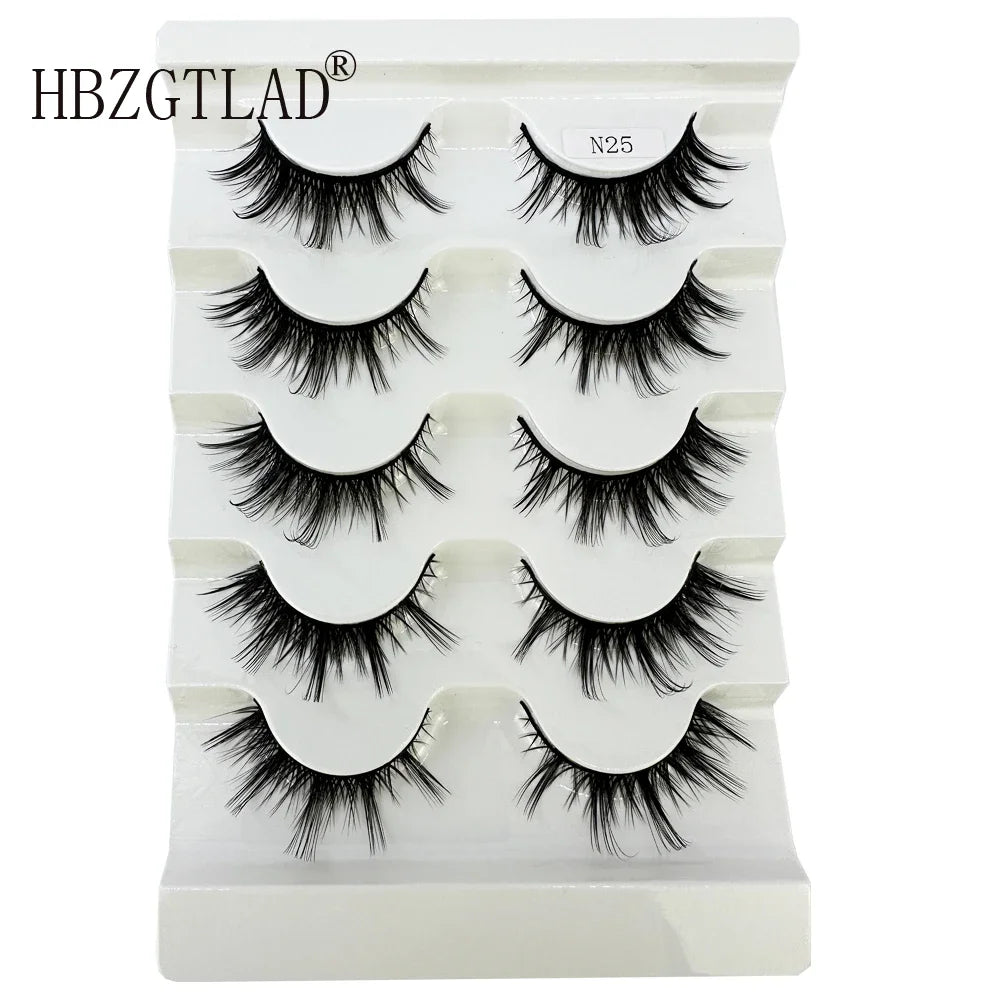 New 7 pairs of thick, 3D simulation mink fur fake eyelashesshort, dramatic fake eyelashes  wholesale full line fake eyelash make