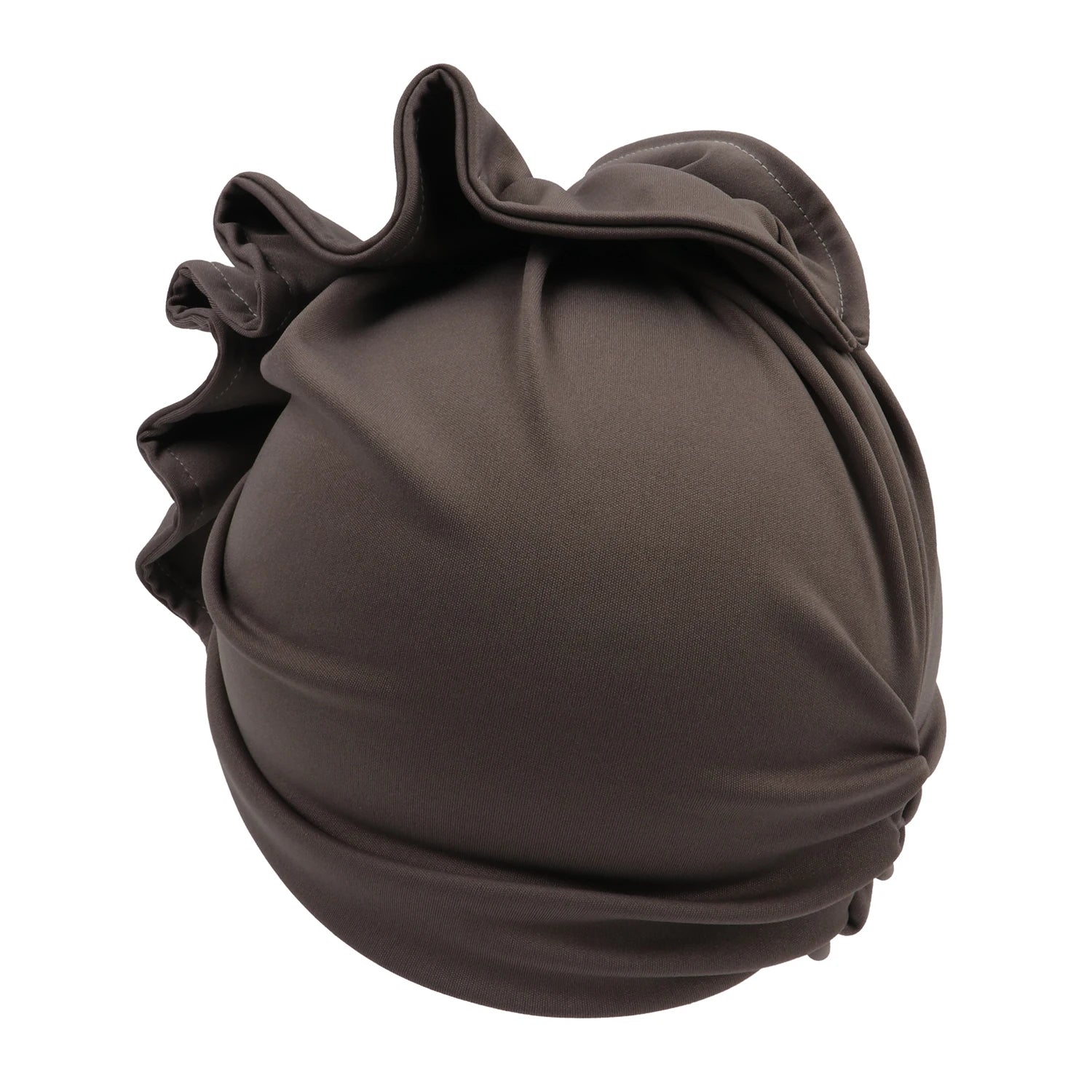 Ruffled Turban Cap for Women