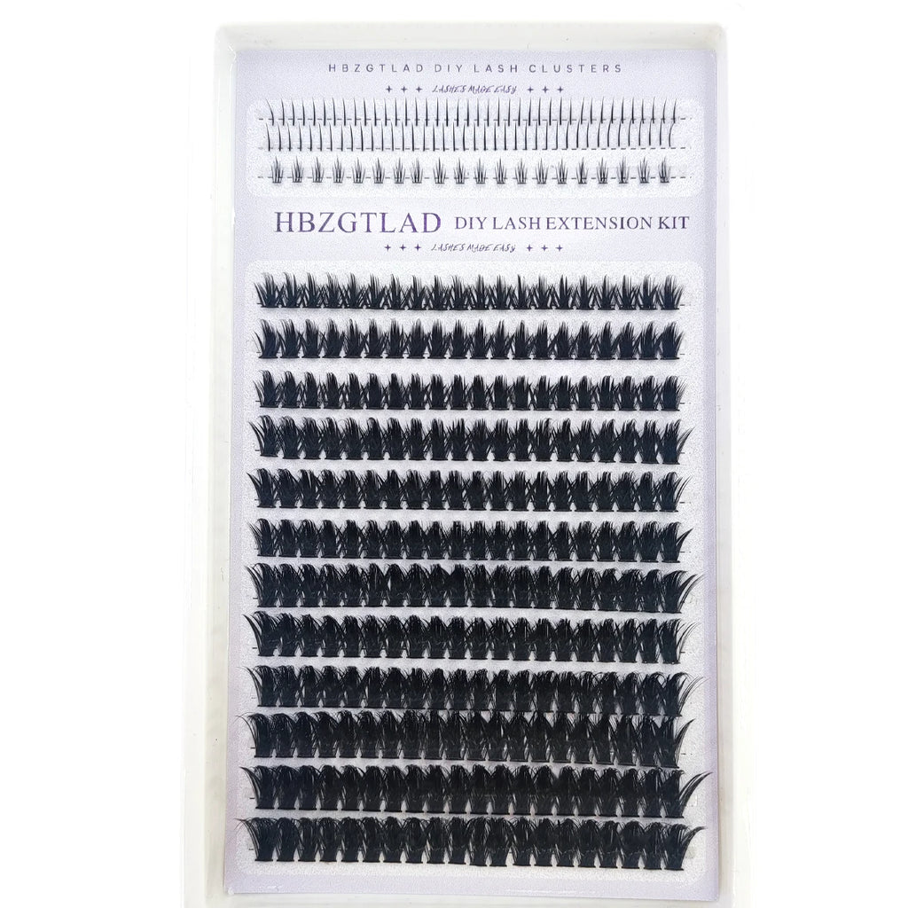 HBZGTLAD Spike eyelash clusters Wispy Cluster eyelash extensions mink strips lower eyelashes fairy hair combinations eyelash clu
