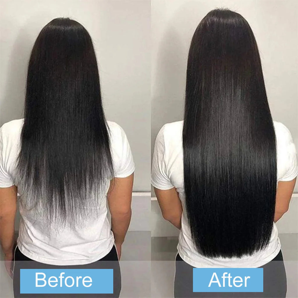 Kinky Straight  100% Remy Human Hair Clips In 120G 8Pcs/Set Full Head For Women