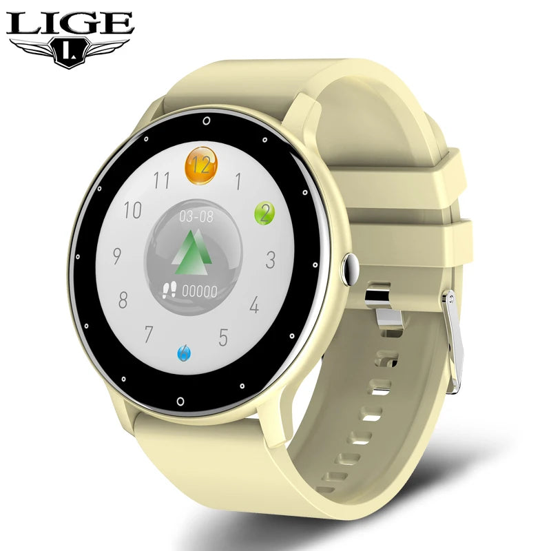 LIGE Fashion Smart Watch Men Sports Fitness Health Monitor New Watches IP67 Waterproof Bluetooth Call For Android ios Smartwatch