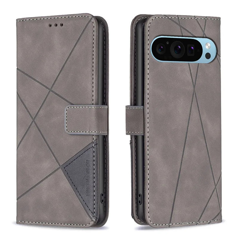 Luxury Leather Phone Case on For Google Pixel 9 Pro XL GGX8B GZC4K GQ57S 7A 8A 7 8 Pixel9 Pro Couqe Magnetic Wallet Flip Cover