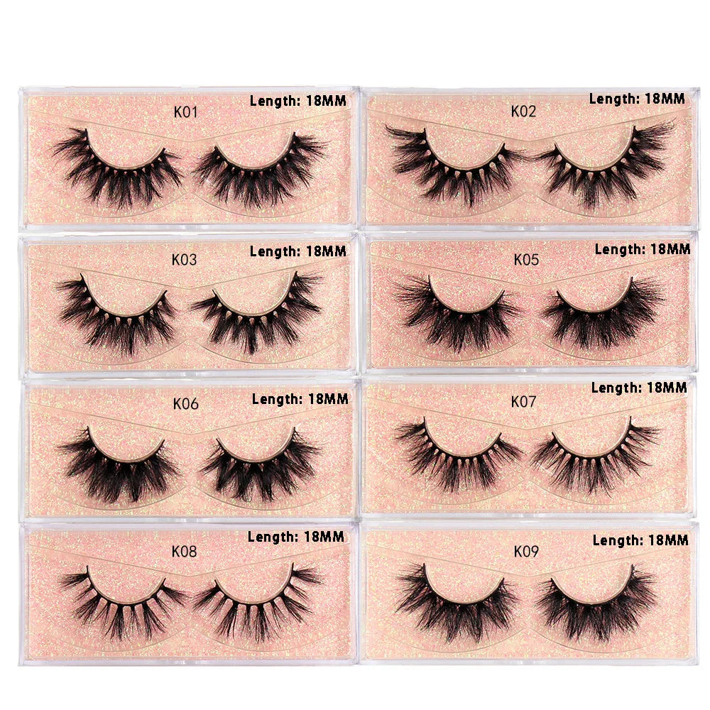LEHUAMAO Eyelashes 3D Mink Lashes natural mink lashes for daily wear soft lashes Eyelash extension real Eyelash for makeup D103