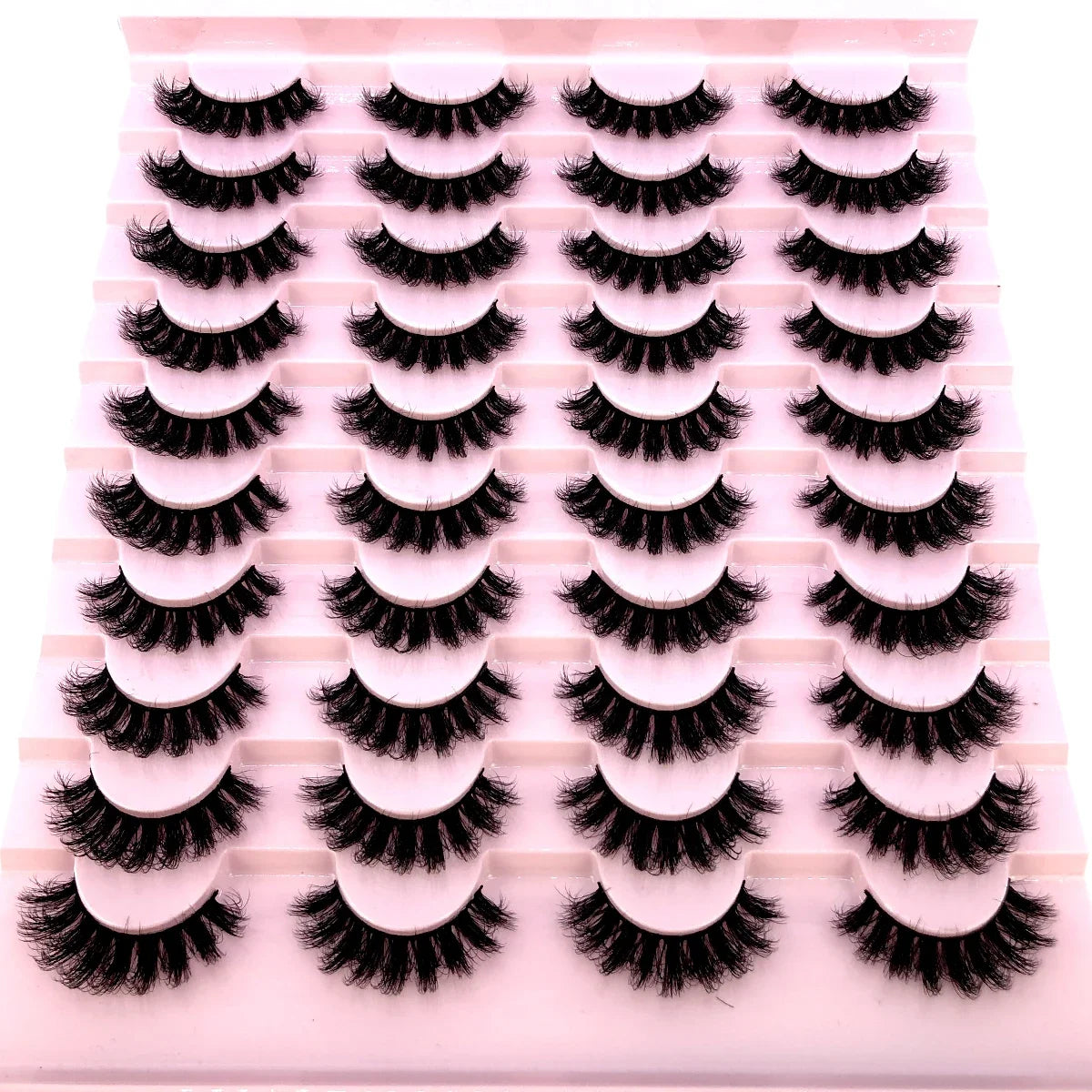 New 20 pairs natural Thick false eyelashes long makeup 6d mink eyelashes eyelash extension mink eyelashes for beauty