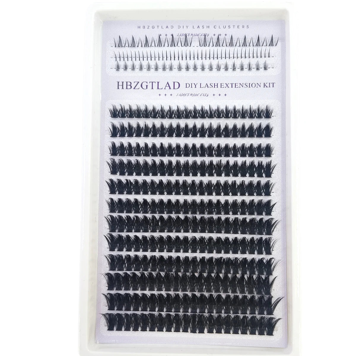 HBZGTLAD Spike eyelash clusters Wispy Cluster eyelash extensions mink strips lower eyelashes fairy hair combinations eyelash clu