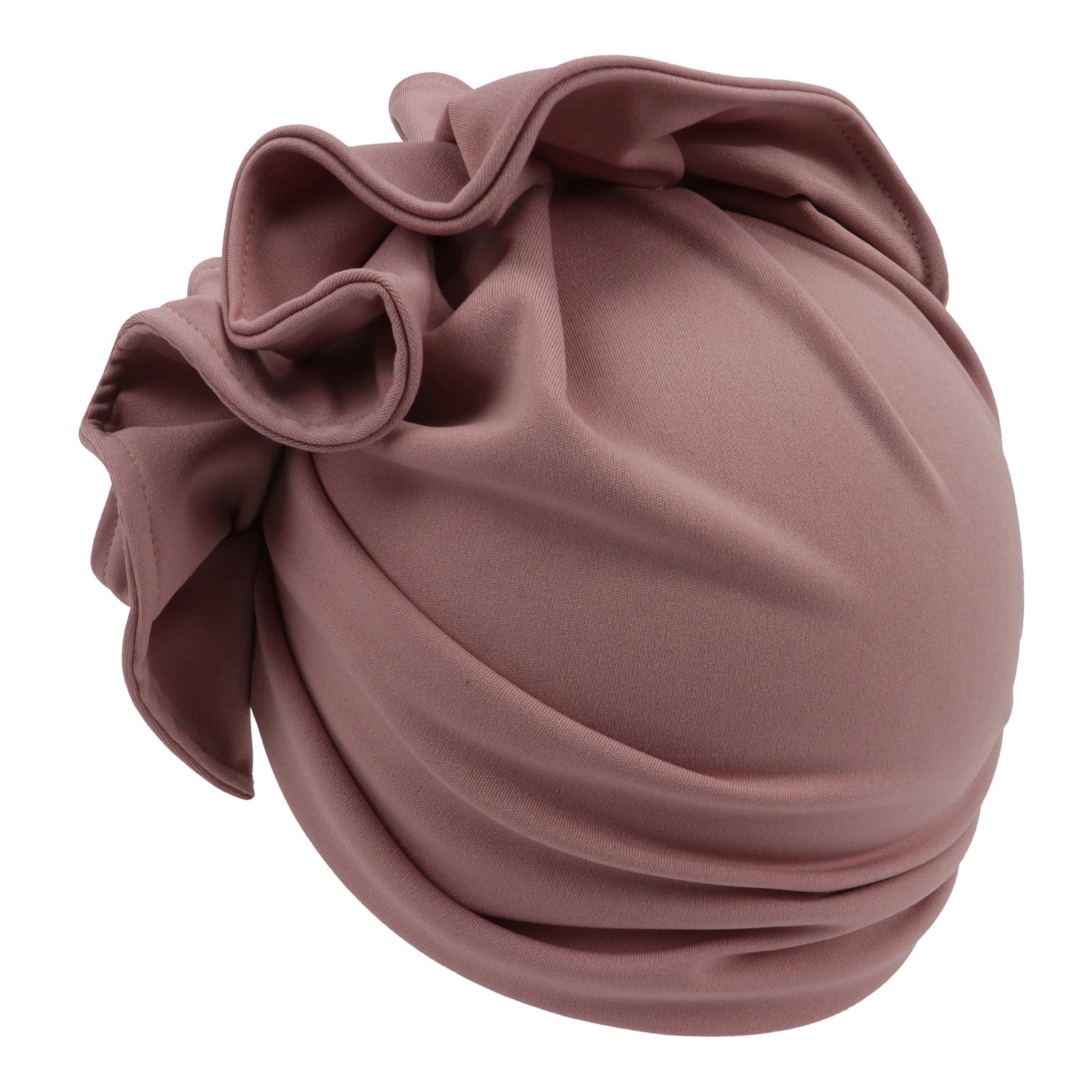 Ruffled Turban Cap for Women