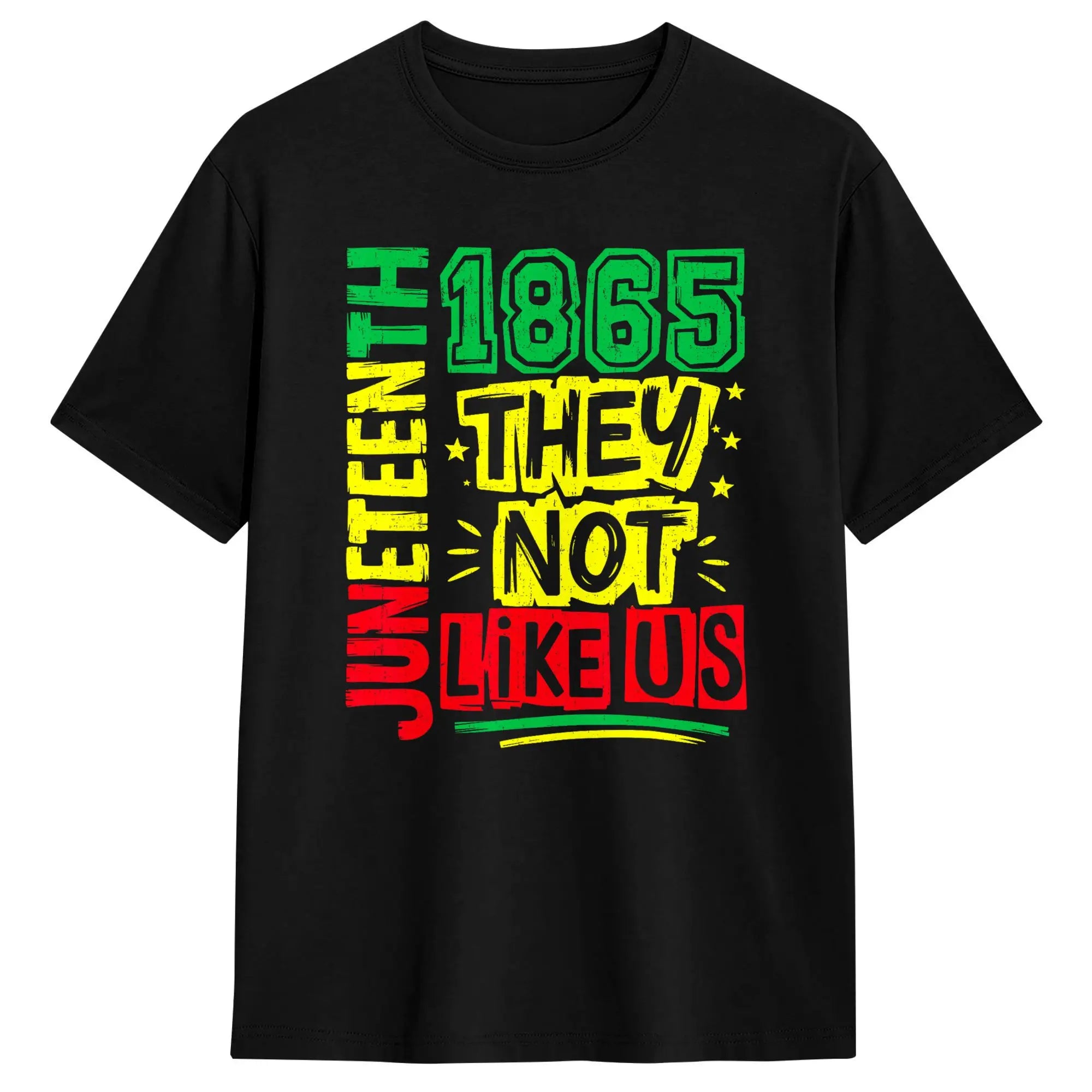 Juneteenth Heart Fists Black History Melanin T Shirt Men's  Cotton Casual T-Shirts Crewneck  Tees Short Sleeve Clothes Gift Idea