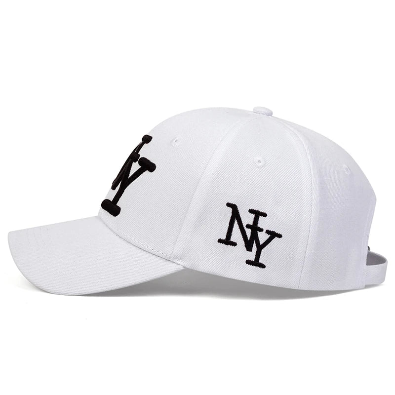 Unisex NY Letter Embroidery Baseball Caps Spring Autumn Outdoor Adjustable Casual Hats Sunscreen Hat