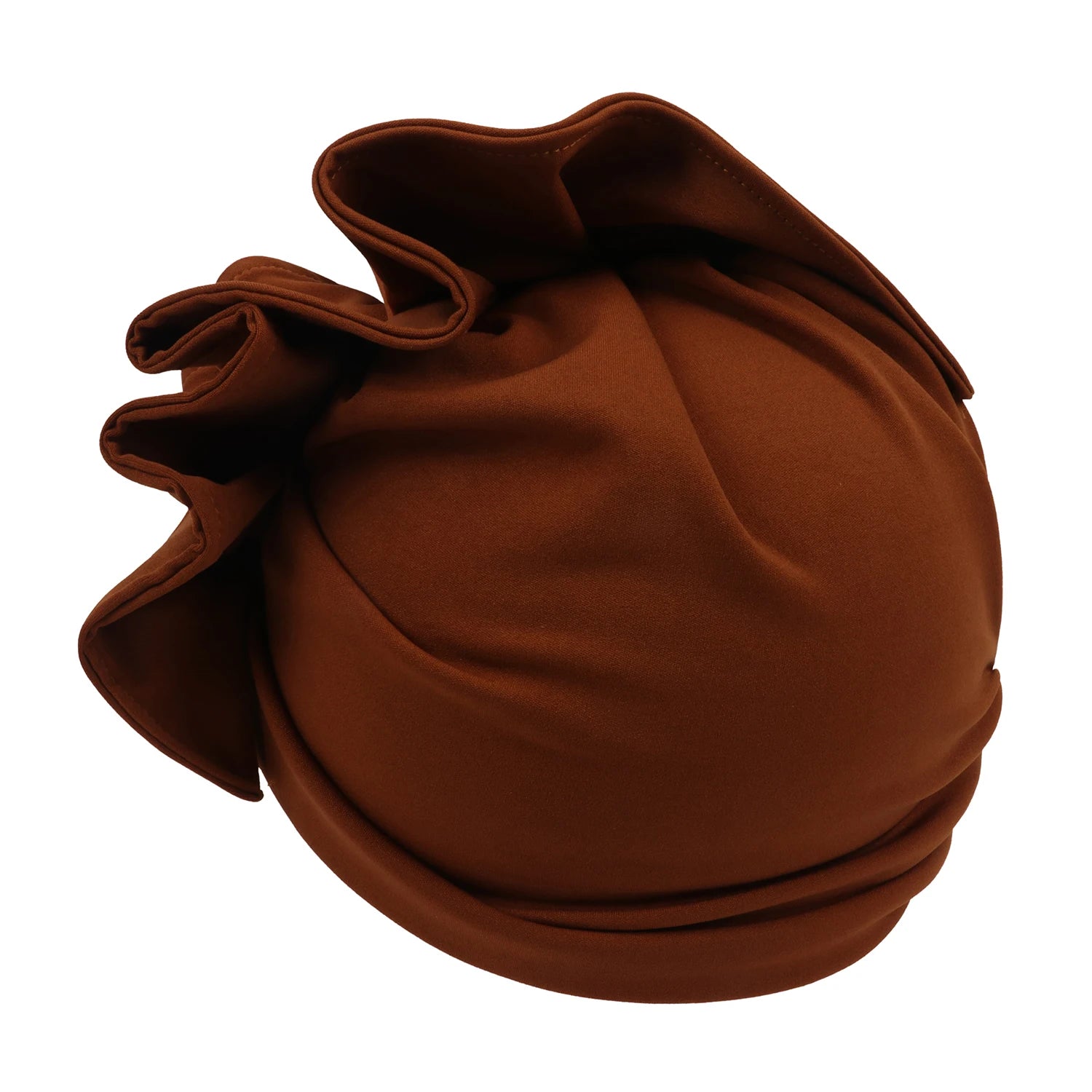 Ruffled Turban Cap for Women