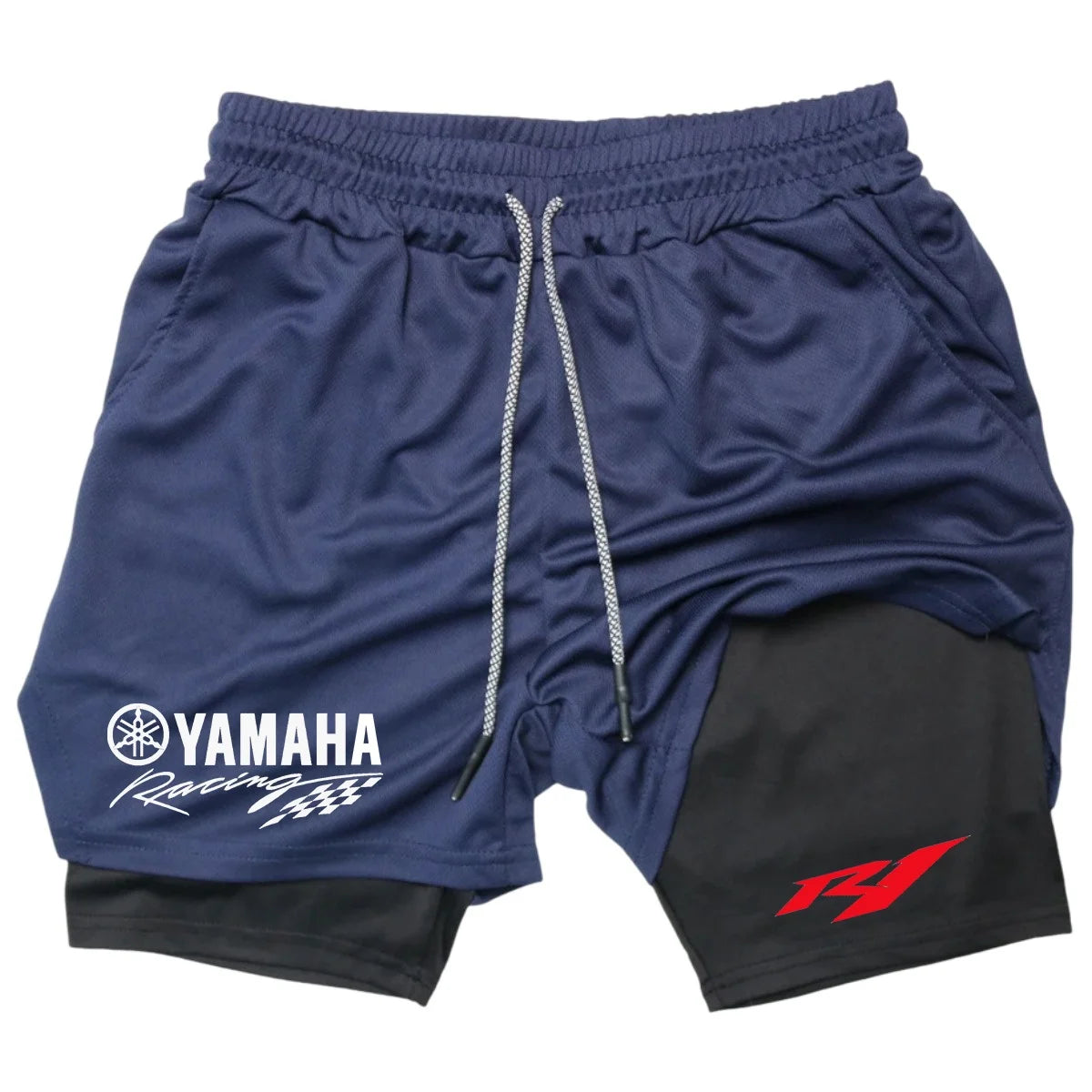 Men's Double-Layer Casual Sports Pants Breathable Running Training Shorts Comfortable Exercise Physical Fitness Track Pants