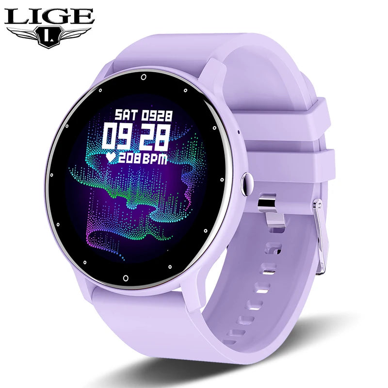 LIGE Fashion Smart Watch Men Sports Fitness Health Monitor New Watches IP67 Waterproof Bluetooth Call For Android ios Smartwatch