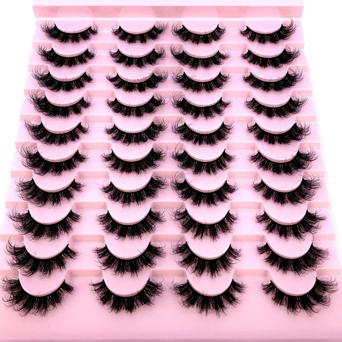 New 20 pairs natural Thick false eyelashes long makeup 6d mink eyelashes eyelash extension mink eyelashes for beauty