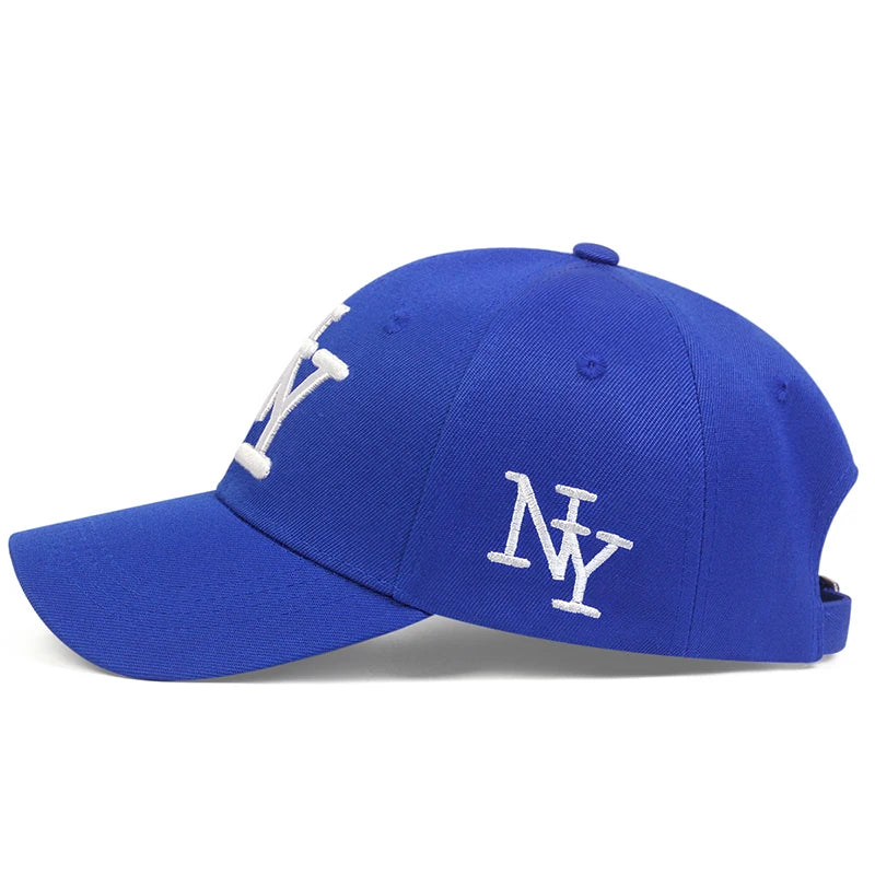 Unisex NY Letter Embroidery Baseball Caps Spring Autumn Outdoor Adjustable Casual Hats Sunscreen Hat