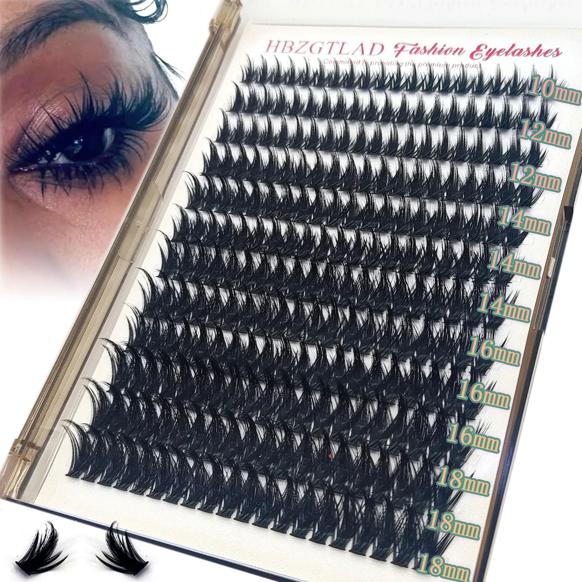 HBZGTLAD Spike eyelash clusters Wispy Cluster eyelash extensions mink strips lower eyelashes fairy hair combinations eyelash clu