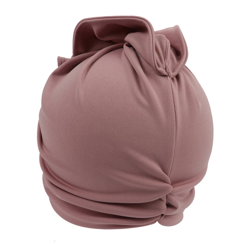 Ruffled Turban Cap for Women