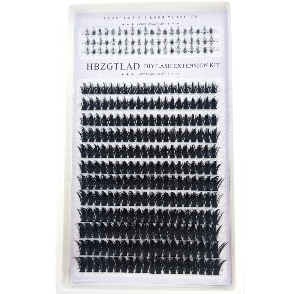 HBZGTLAD Spike eyelash clusters Wispy Cluster eyelash extensions mink strips lower eyelashes fairy hair combinations eyelash clu