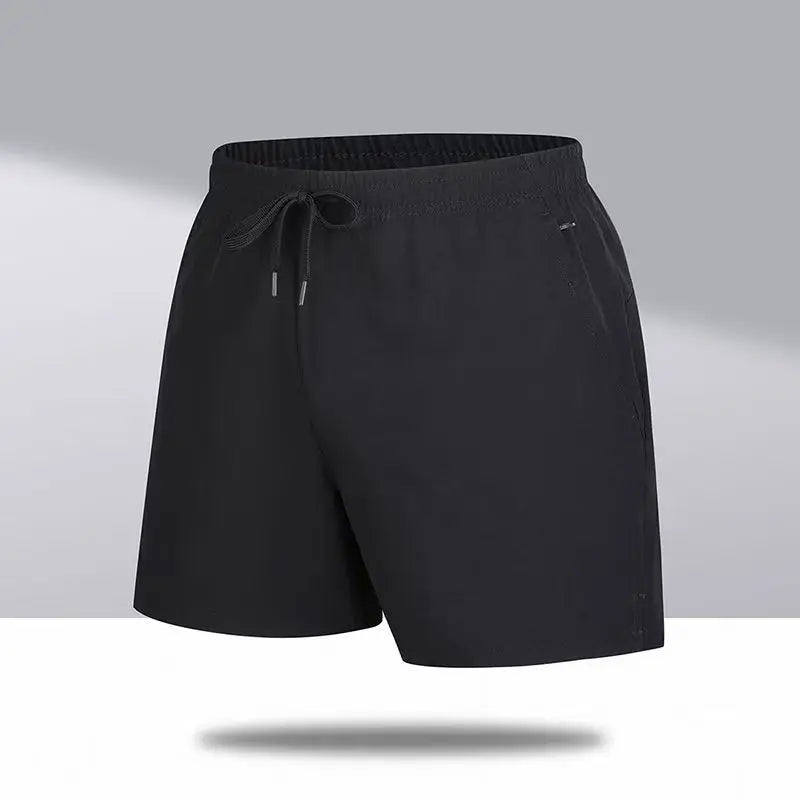 New Mens Sports Casual Sweatpants Summer Shorts Pockets Basic Solid Color Lightweight Pants Jogging Beach Shorts Streetwear Men