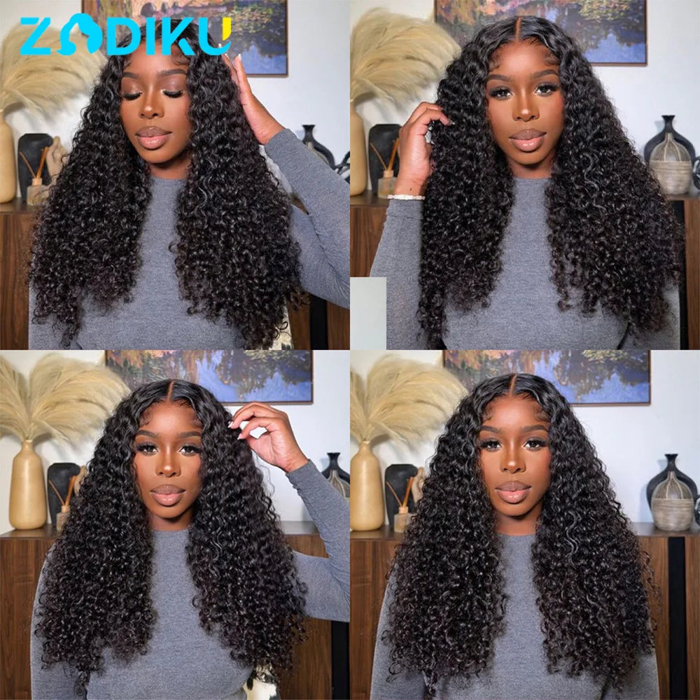 Kinky Curly Hair Bundles 100% Human Hair Raw Hair Bundles With 4X4 Closure Burmese Curly Hair Bundles Human Hair With Closure 3/4PCS 12-32Inch Soft Thick No Shedding Unprocessed Virgin Human Hair Bundles With Closure Hair Wea