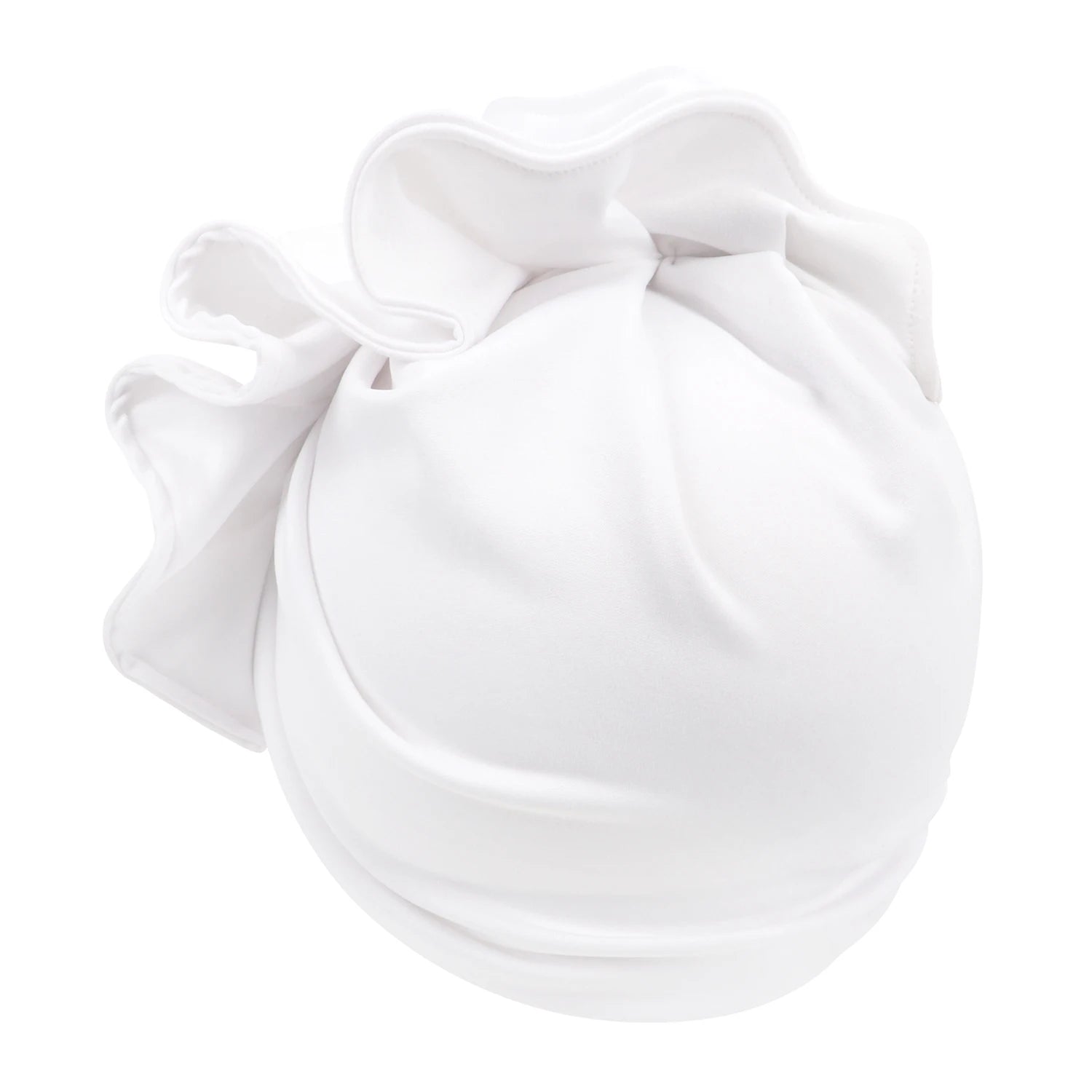 Ruffled Turban Cap for Women