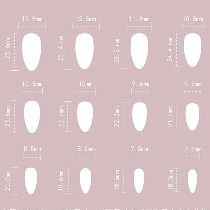 Nude Almond Press on Nails - 3D Gold Foil & Star Design Reusable Removable False Nail Tips for Women Daily Party